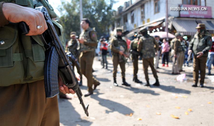 В подконтрольной Индии части Кашмира произошел взрыв ручной гранаты