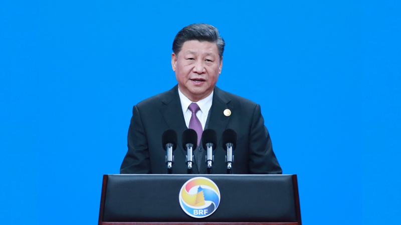 Си Цзиньпин присутствовал и выступил с программной речью на открытии 2-го Форума