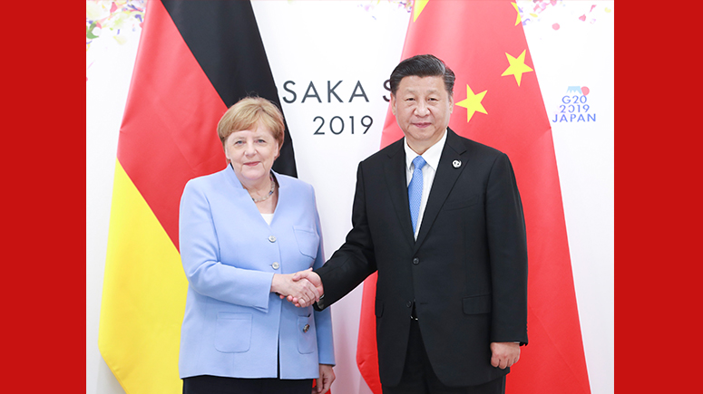 Си Цзиньпин встретился с канцлером Германии Ангелой Меркель